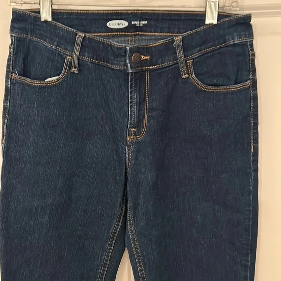 Old Navy super skinny mid rise jeans size 6 denim dark wash - Picture 2 of 4